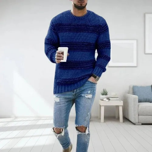 Stefan Striped Chunky Knit Sweater