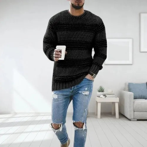 Stefan Striped Chunky Knit Sweater
